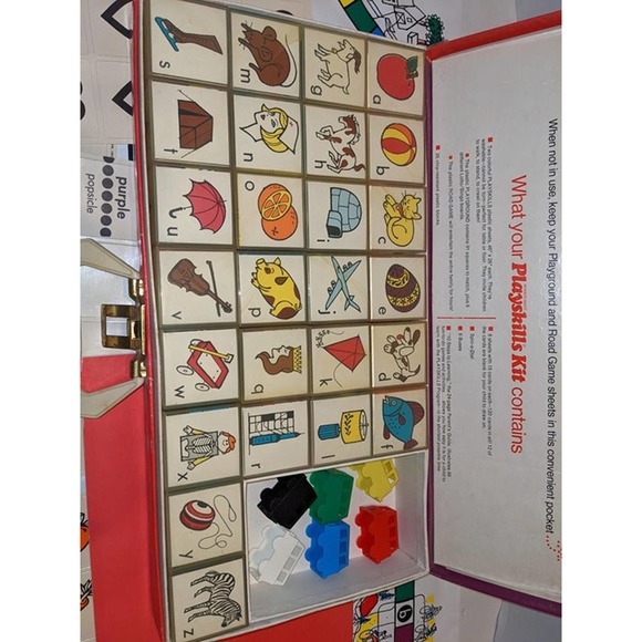 Vintage 1972 Readers Digest Playskill Kit Blocks Cards Mats Homeschool Rare - Picture 7 of 12